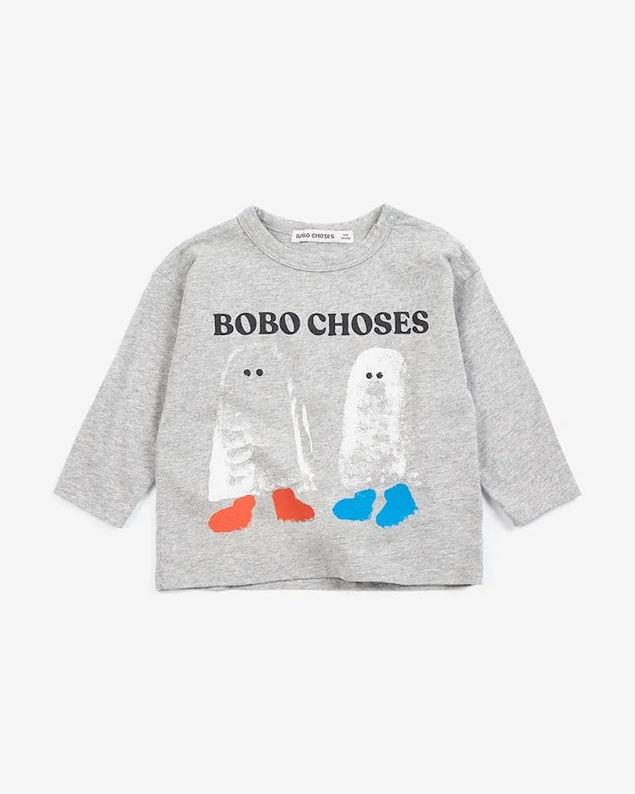 Bobo Choses çocuklar için pamuklu uzun kollu bluz Booty Ghosts
