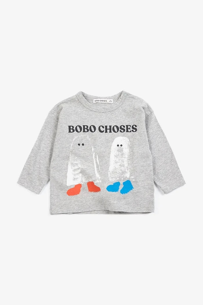 Bobo Choses çocuklar için pamuklu uzun kollu bluz Booty Ghosts