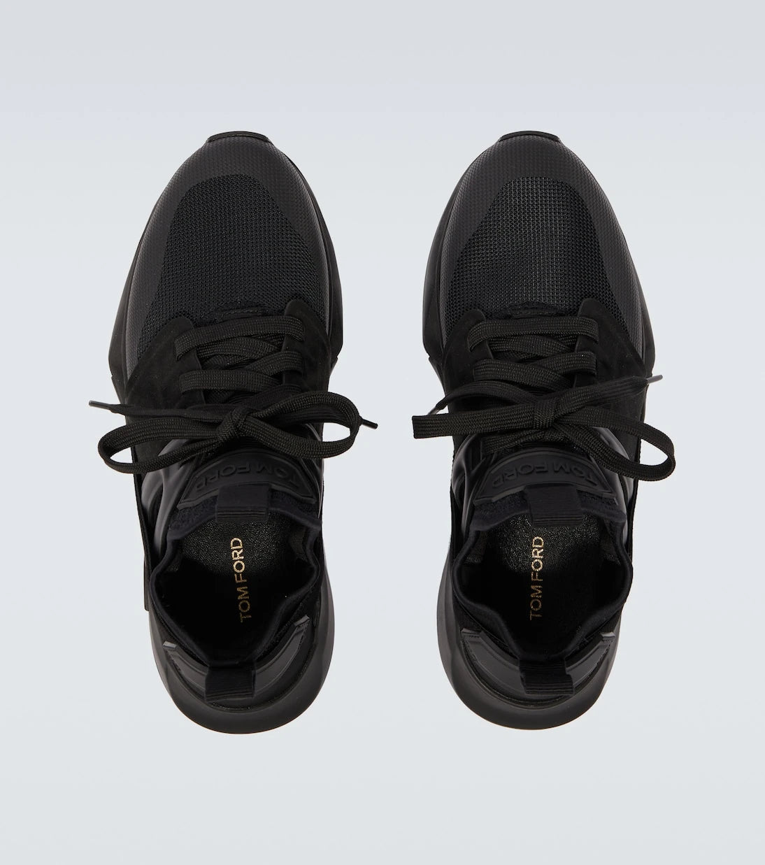 Tom Ford - Jago leather-trimmed sneakers