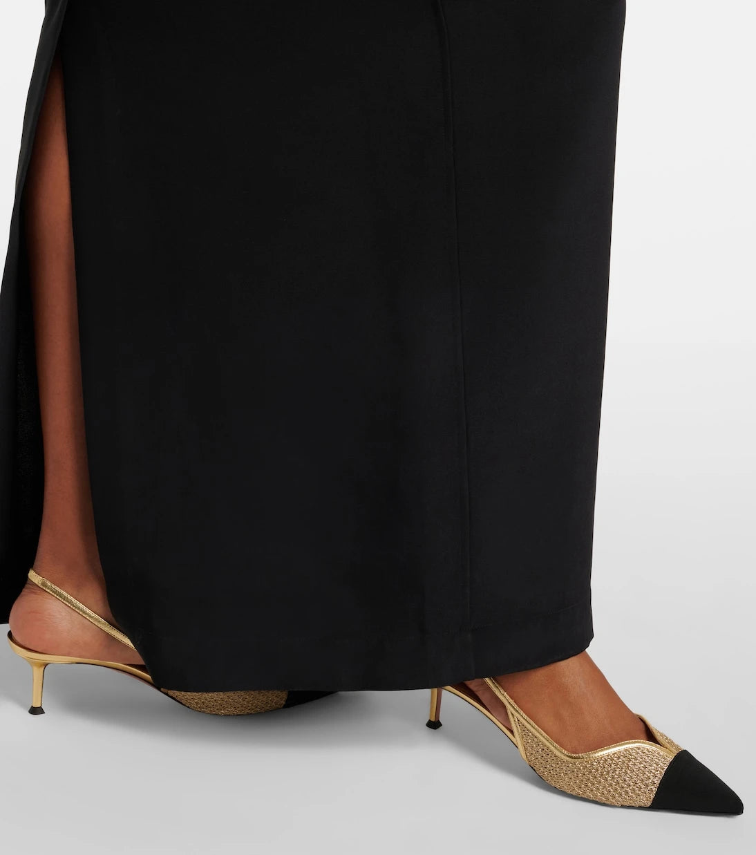 Aquazzura - Gia 50 mesh slingback pumps