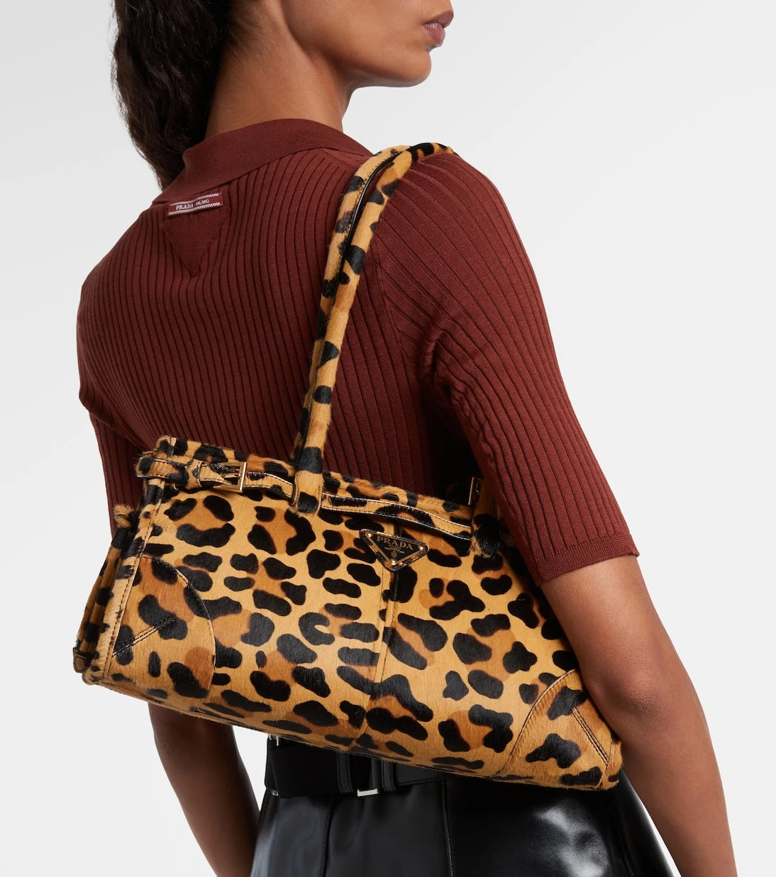 Prada - Prada Bonnie Medium calf hair shoulder bag