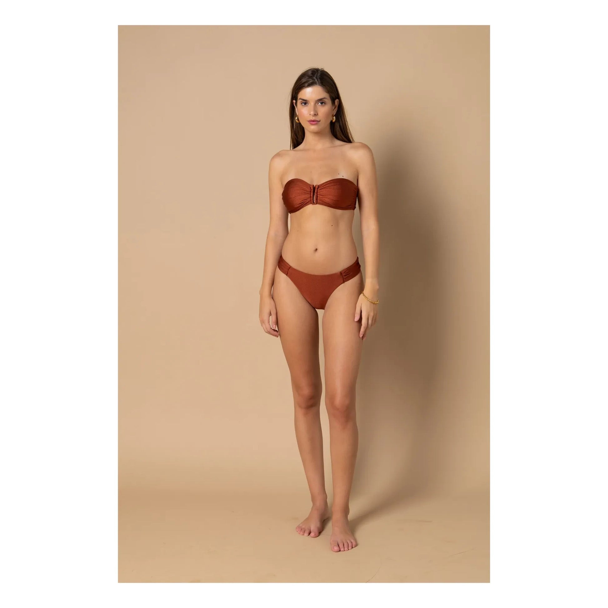Alma Deia - Lena Low Cut Swimsuit Brief | Terracotta