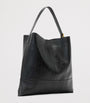 Black Leather Asha Eel Shoulder Bag