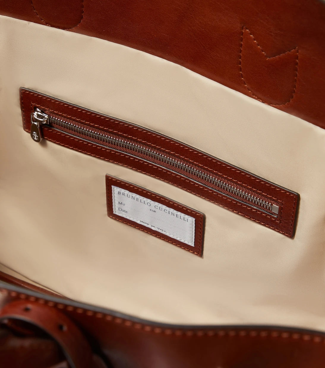 Brunello Cucinelli - Country leather tote bag