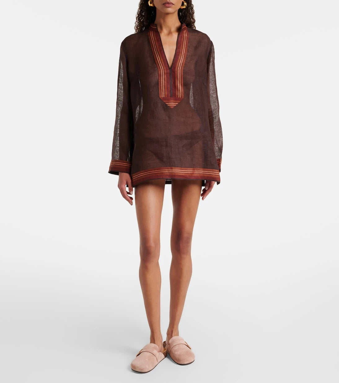 Tory Burch - Sheer linen kaftan