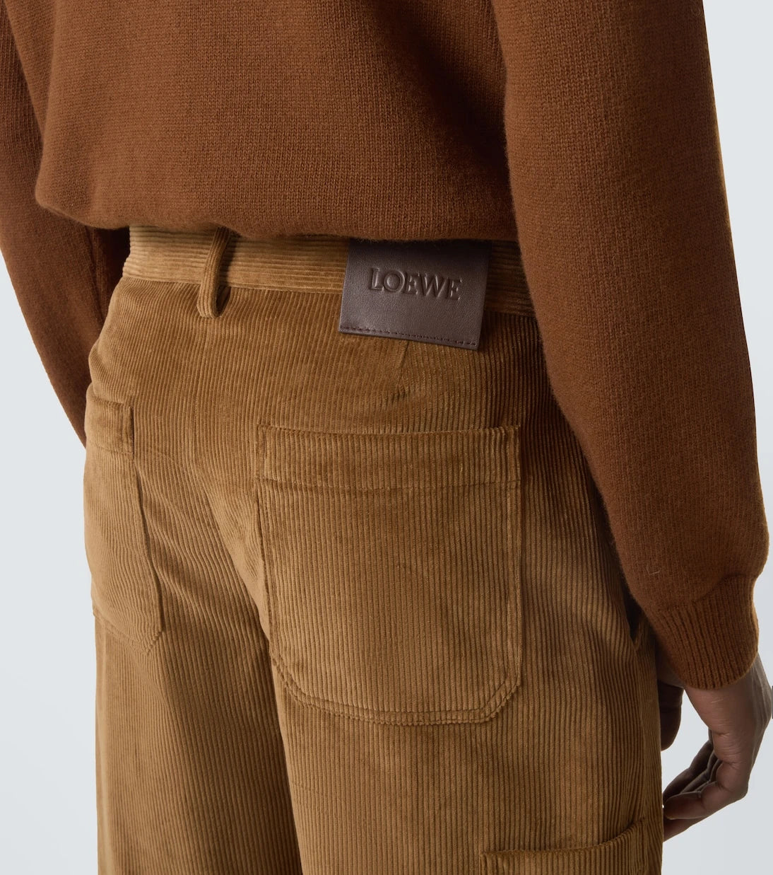 Loewe - Cotton corduroy wide-leg pants