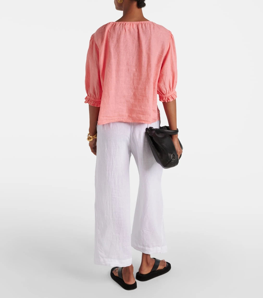 Velvet - Puff-sleeve linen top