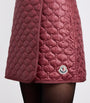 Moncler Red Quilted Wrap Mini Skirt