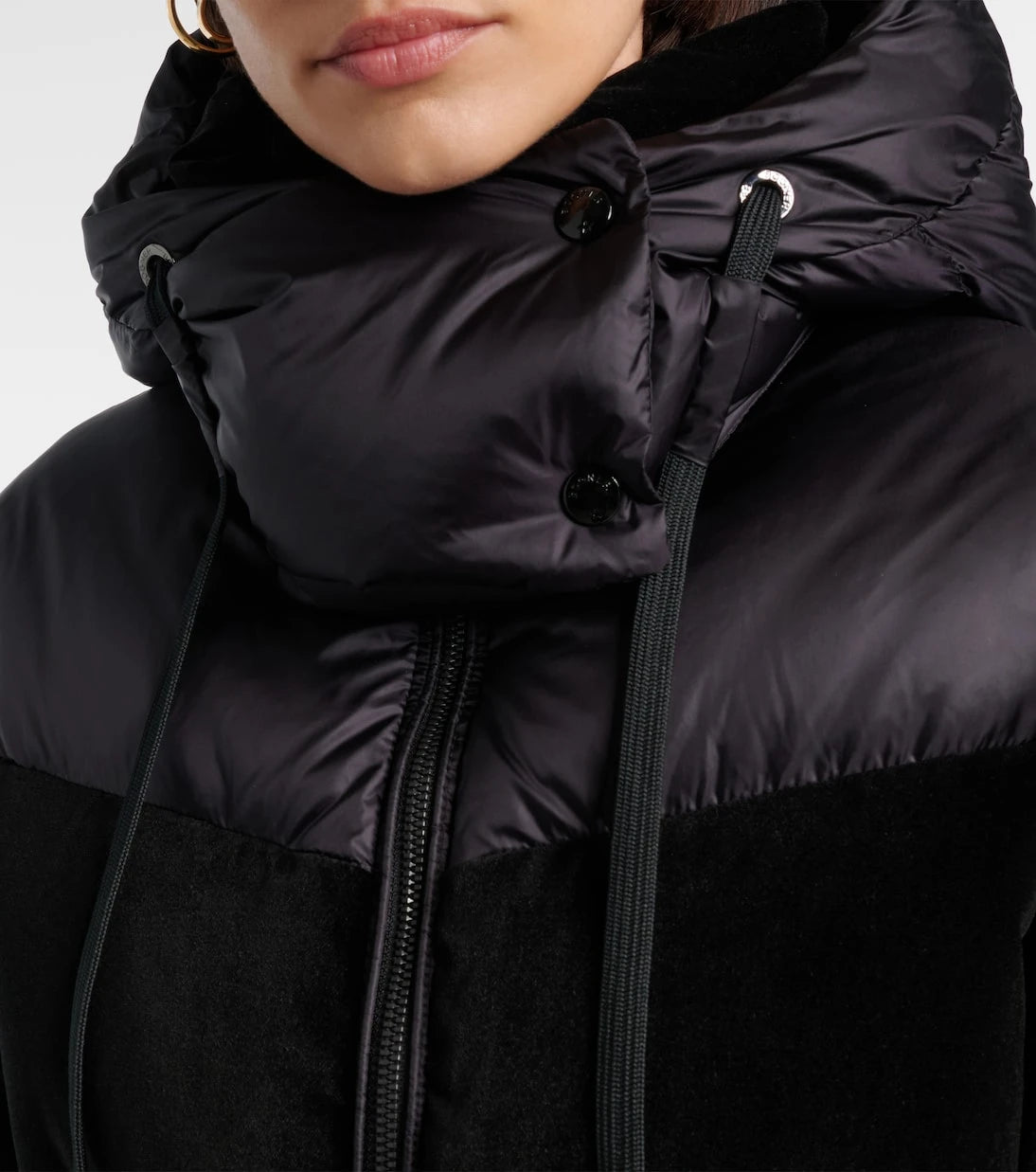 Bogner - Cathy velvet-trimmed down jacket