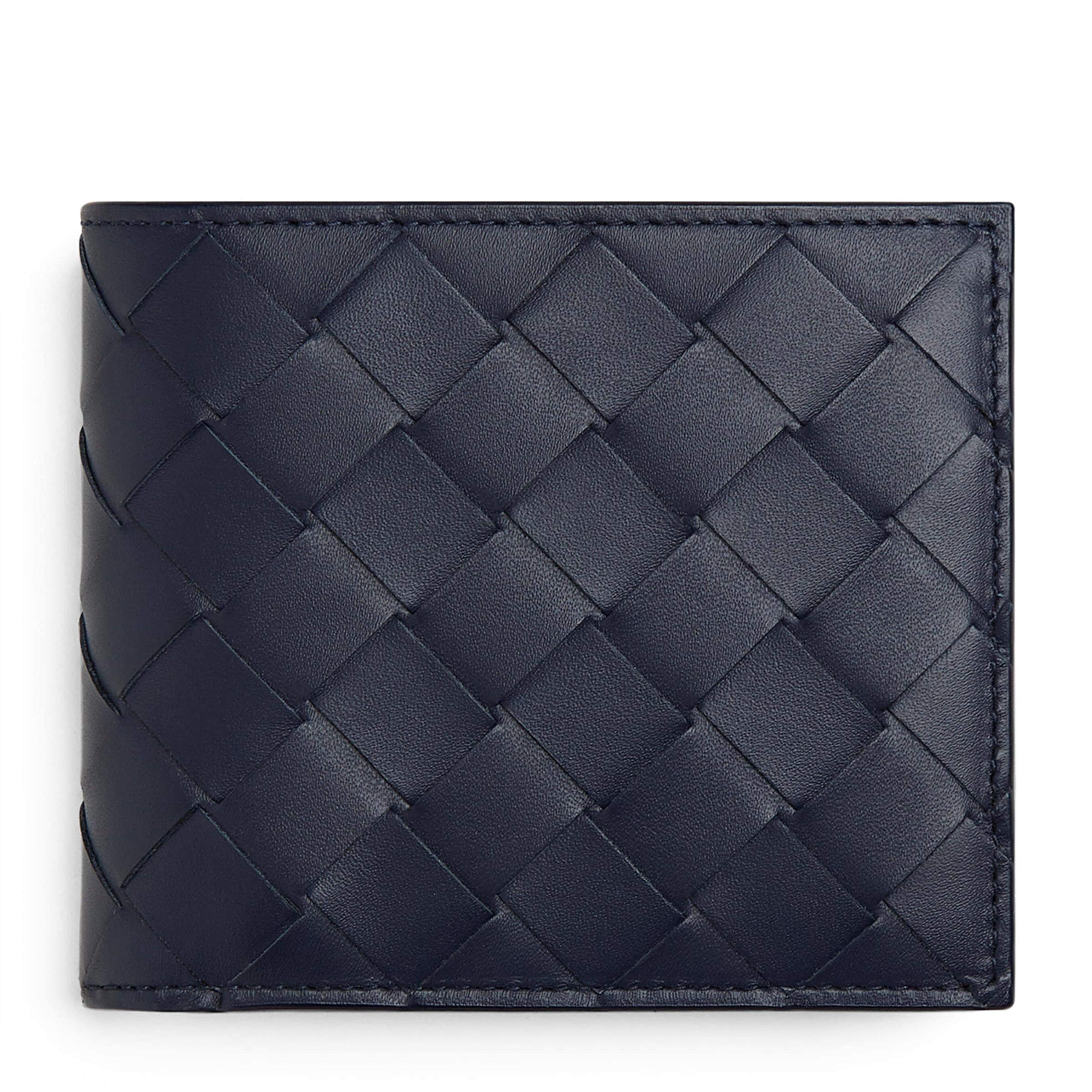 Bottega Veneta Leather Intrecciato Bifold Wallet