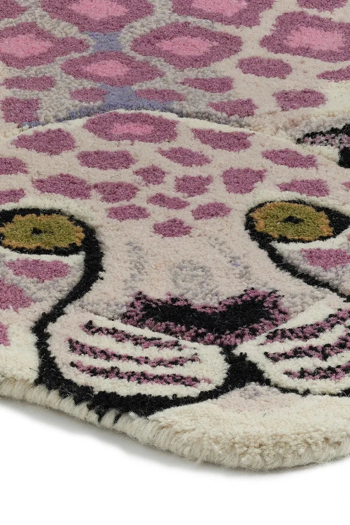 Вълнен килим Doing Goods Lilly Leopard 155 x 93 x 2 cm