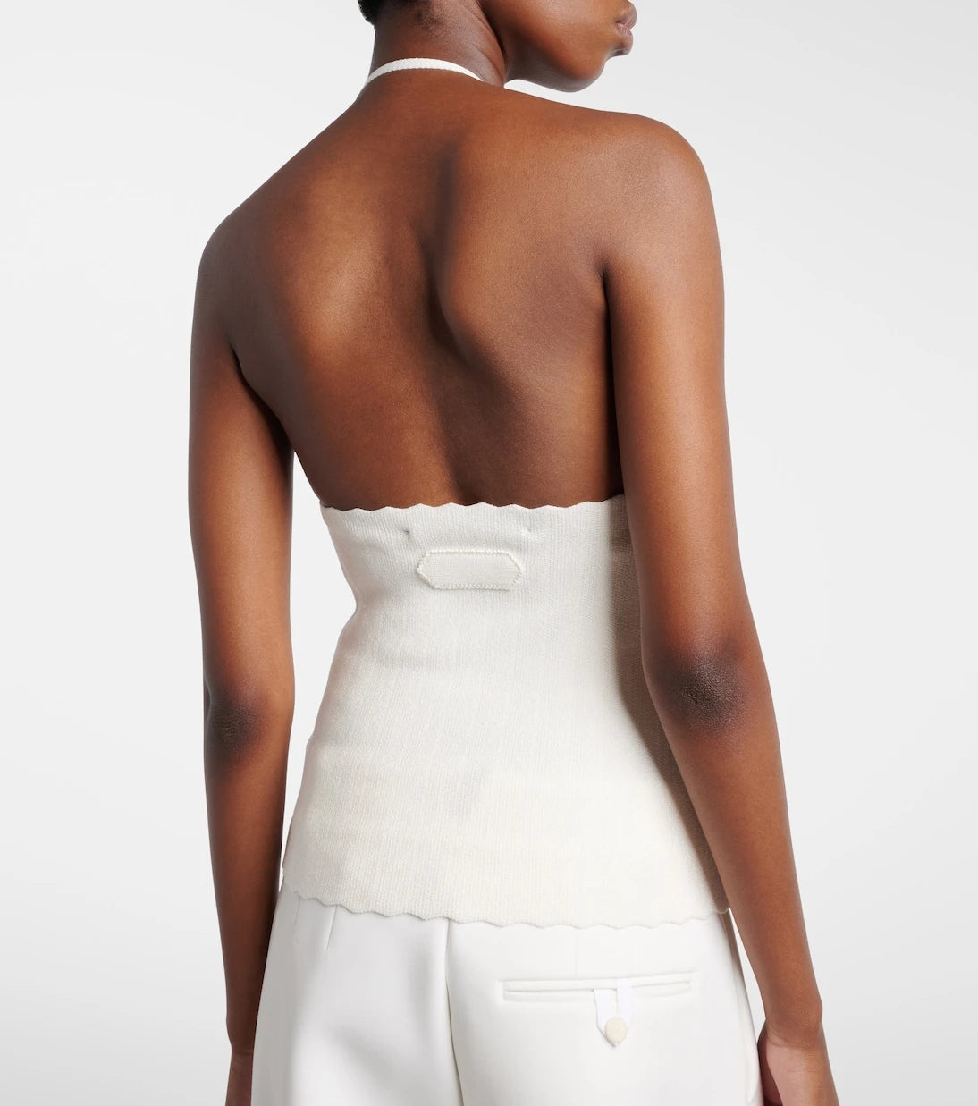 Jacquemus - Tablier knitted halterneck top