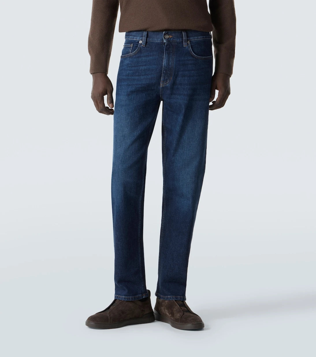 Zegna - جينز مستقيم متوسط الارتفاع