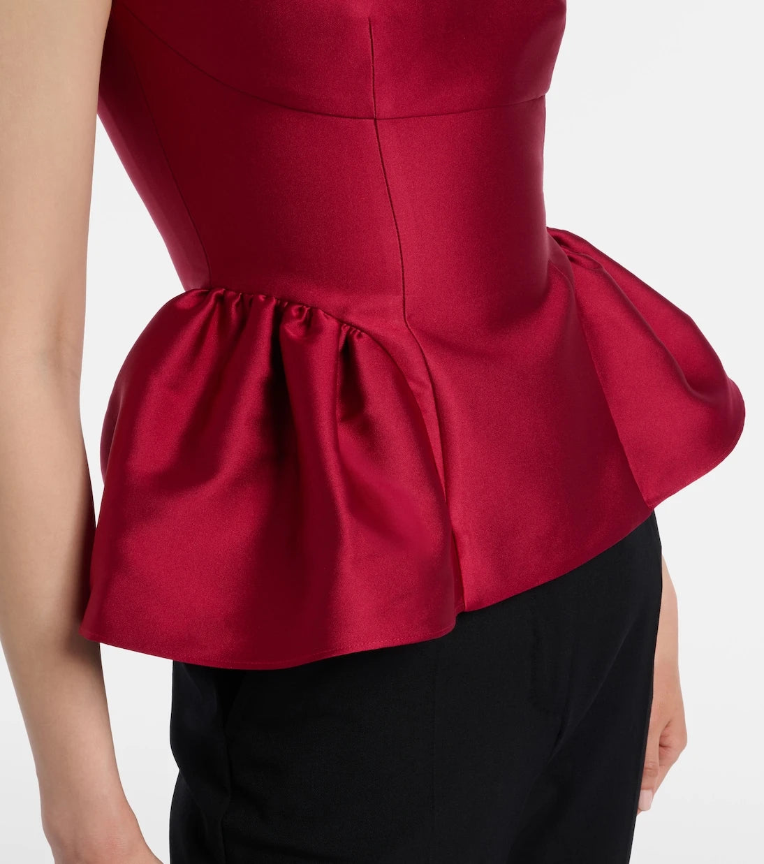 Roland Mouret - Peplum taffeta top