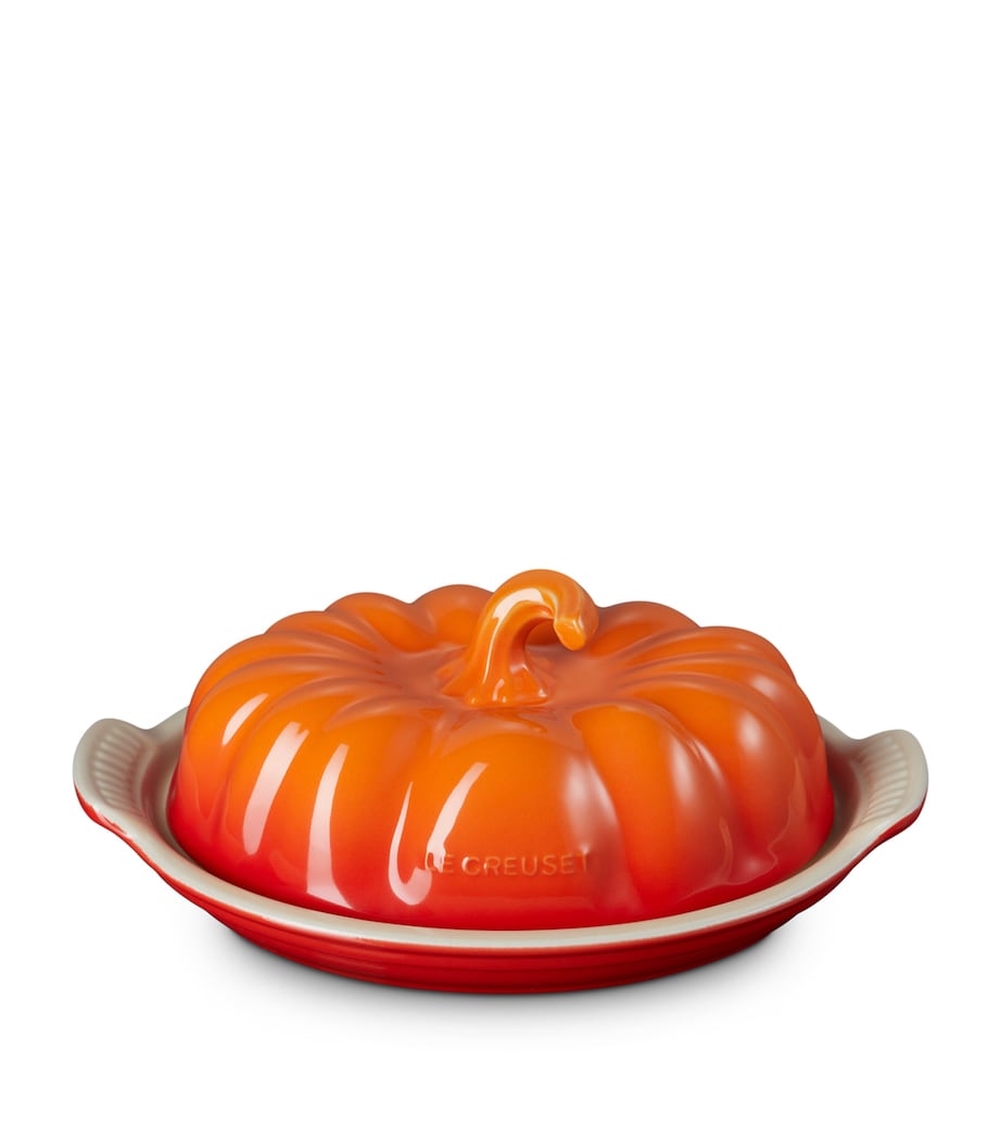 Stoneware Pumpkin Butter Dish
