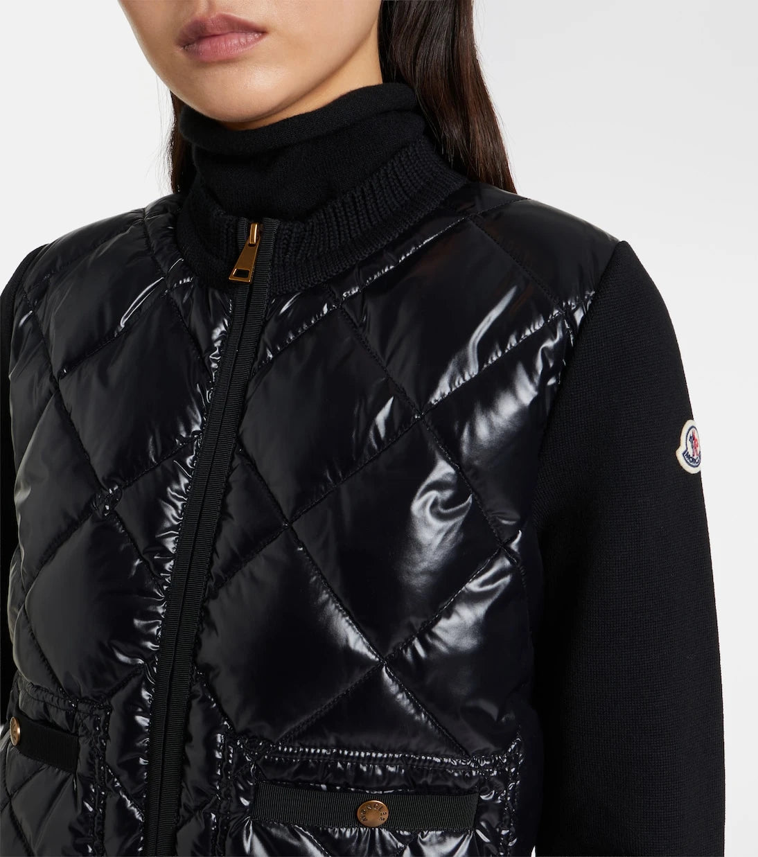 Moncler - Down-paneled cotton cardigan