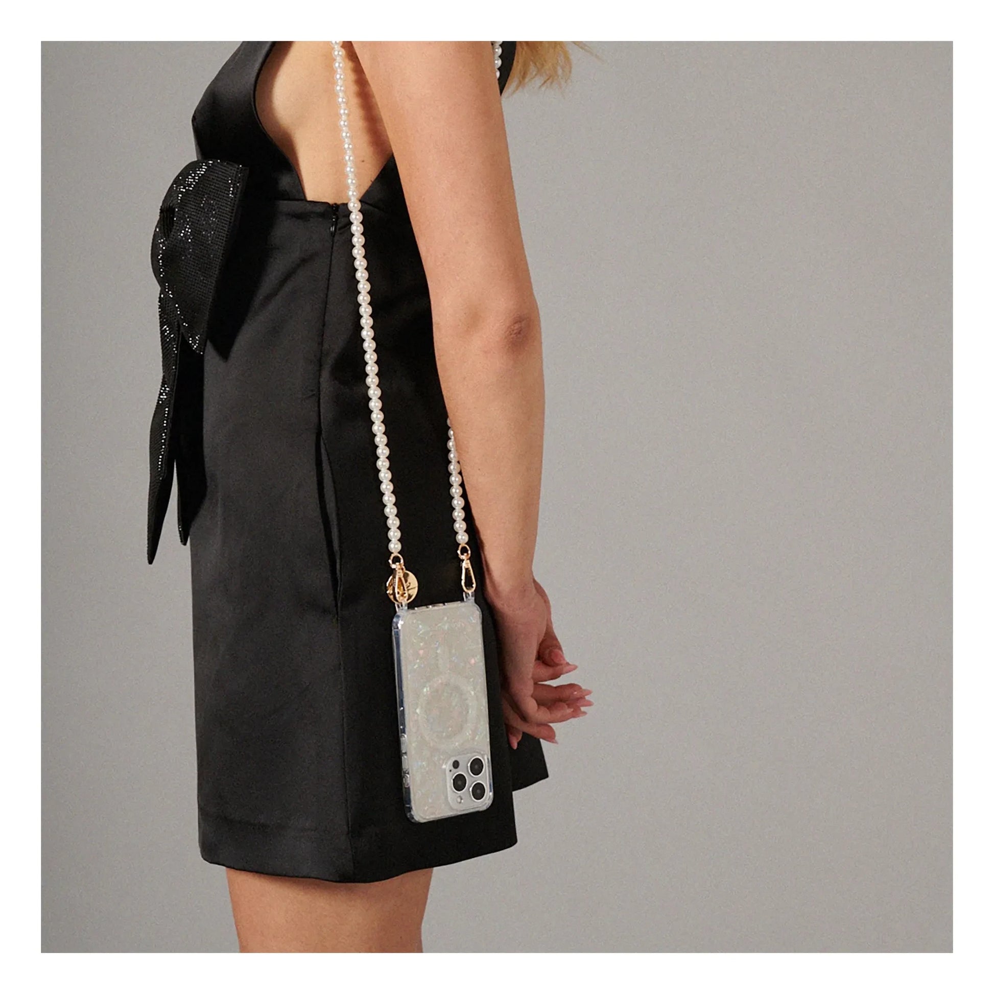 LaCoqueFrançaise - Agathe long chain 120 cm | White