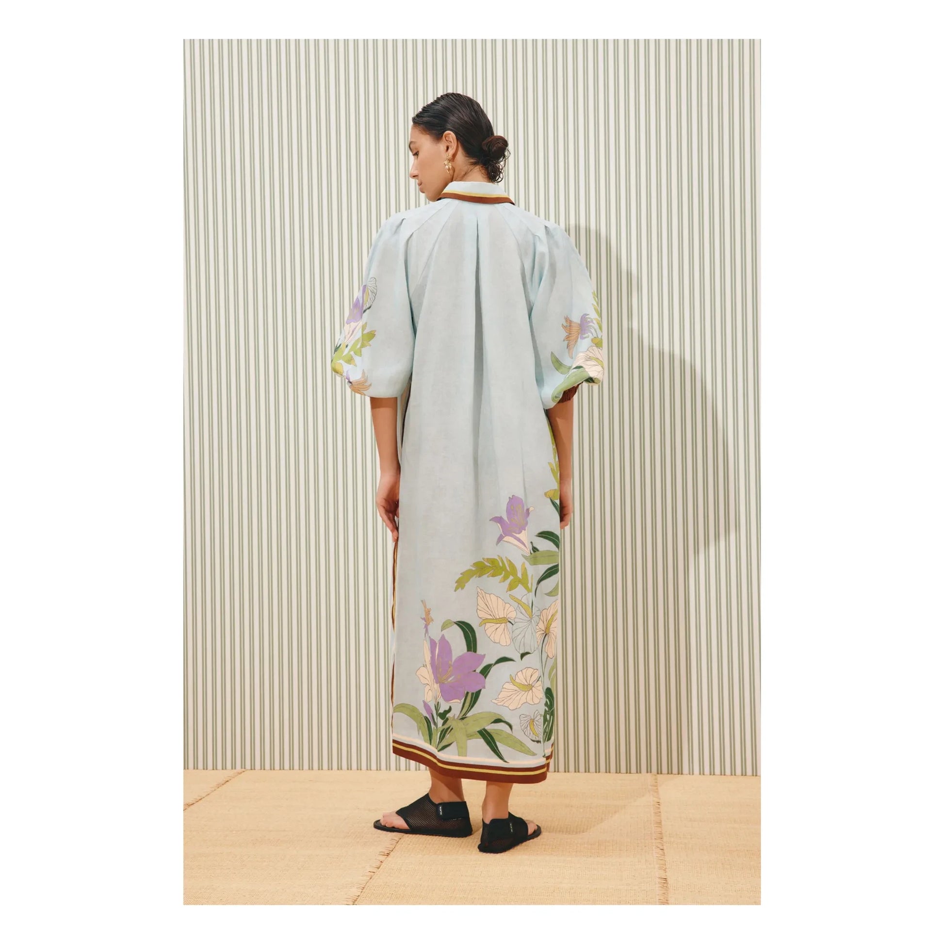 Alémais - Alfie Linen Dress | Light blue