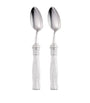 Christofle Pompon Silver-Plated 2-Piece Coffee Spoon Set