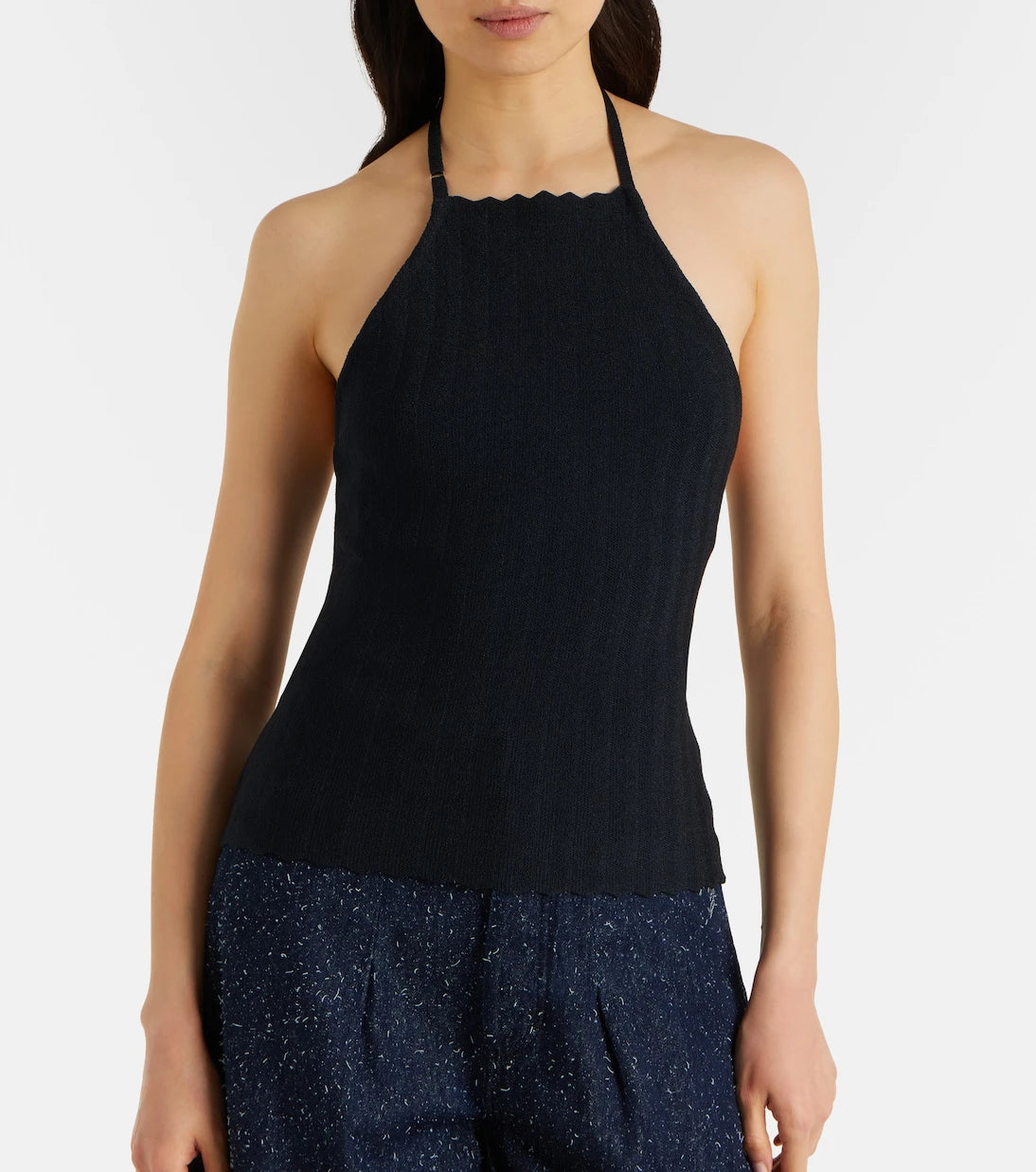 Jacquemus - Tablier knitted halterneck top