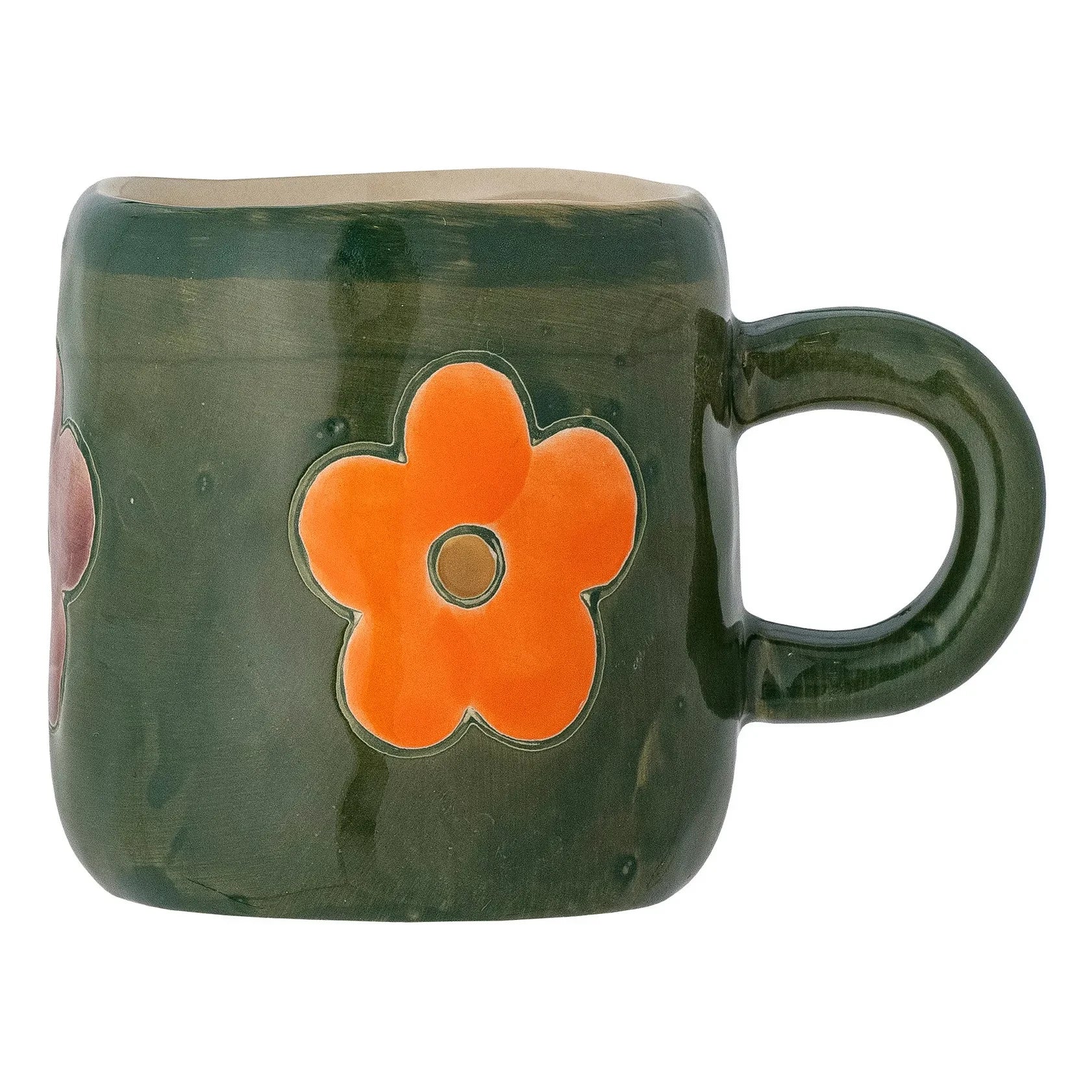 Bloomingville Mini - Addy stoneware mug | Green