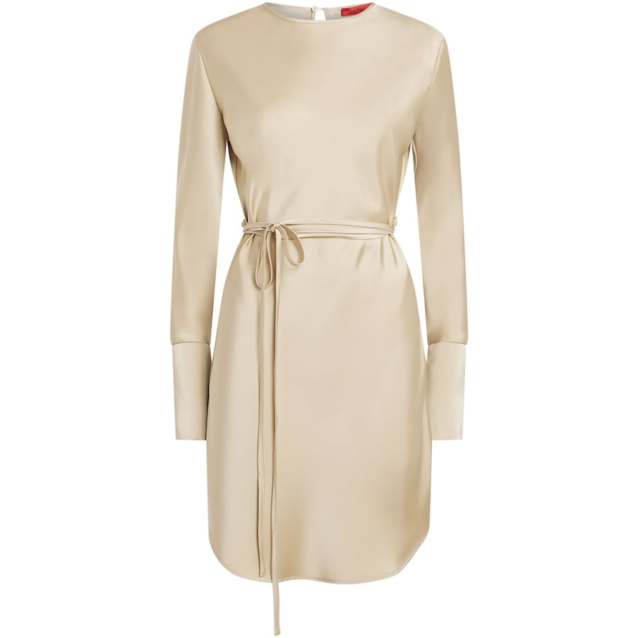 MAX&Co. Beige Satin Mini Dress