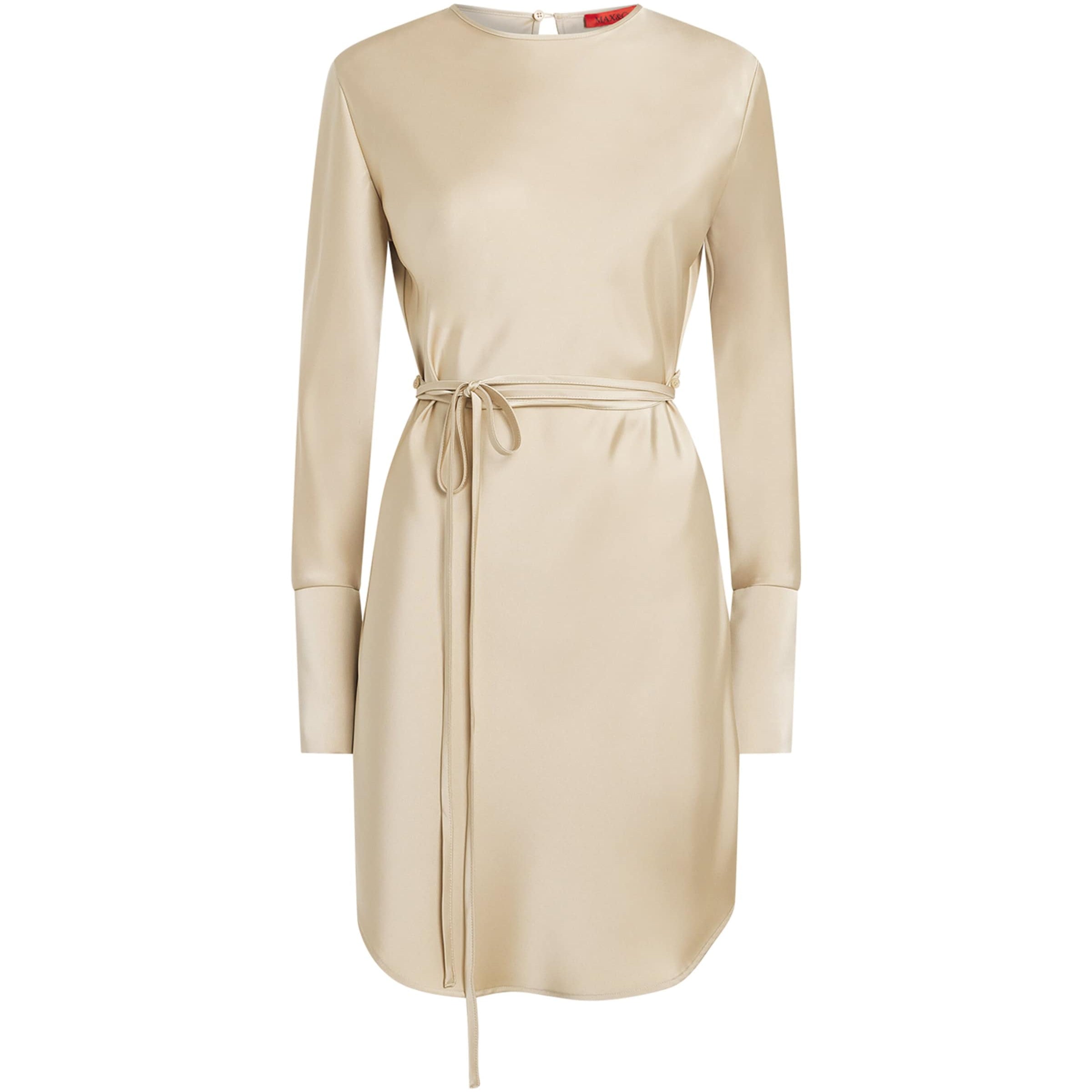MAX&Co. Beige Satin Mini Dress