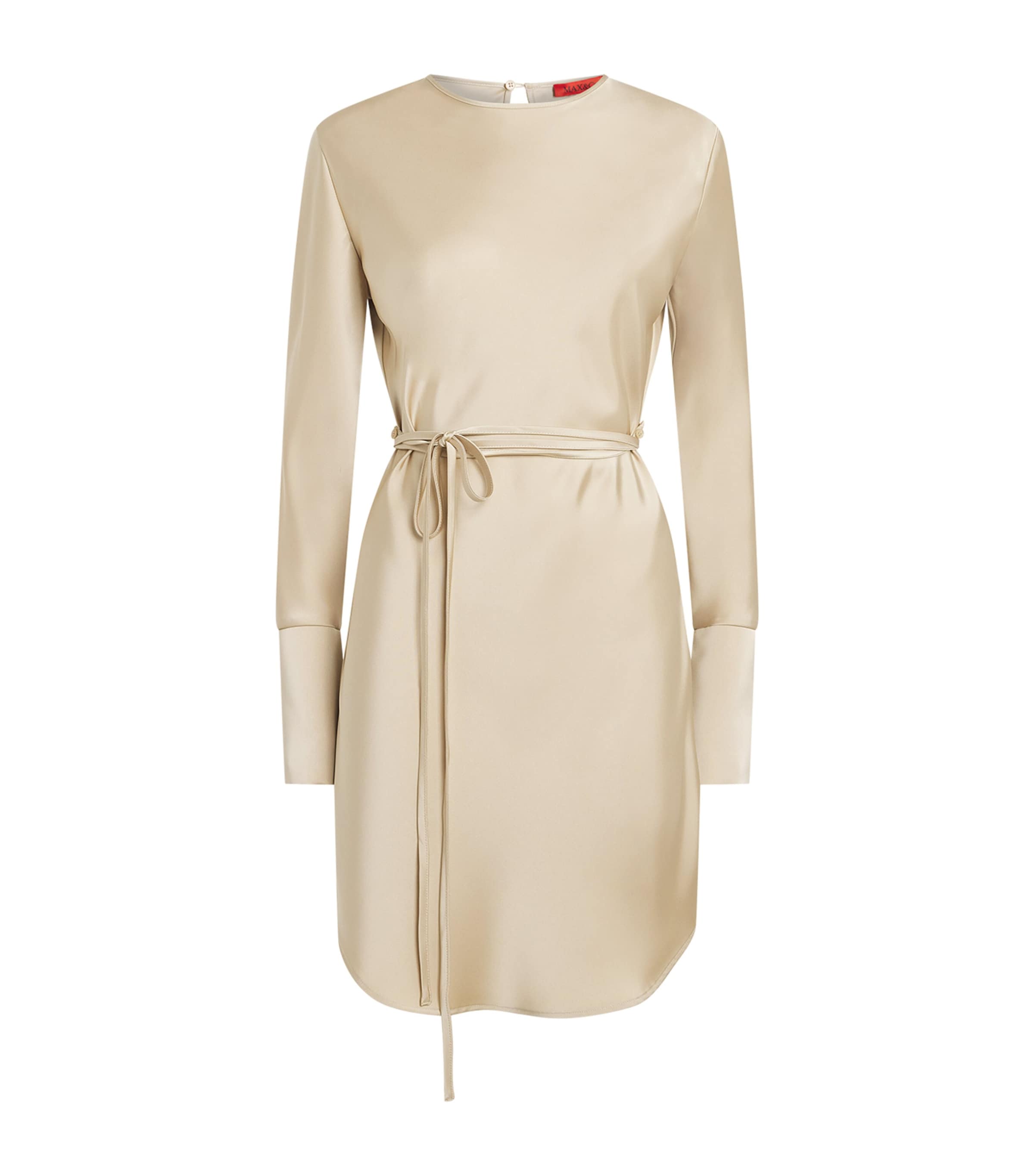MAX&Co. Beige Satin Mini Dress