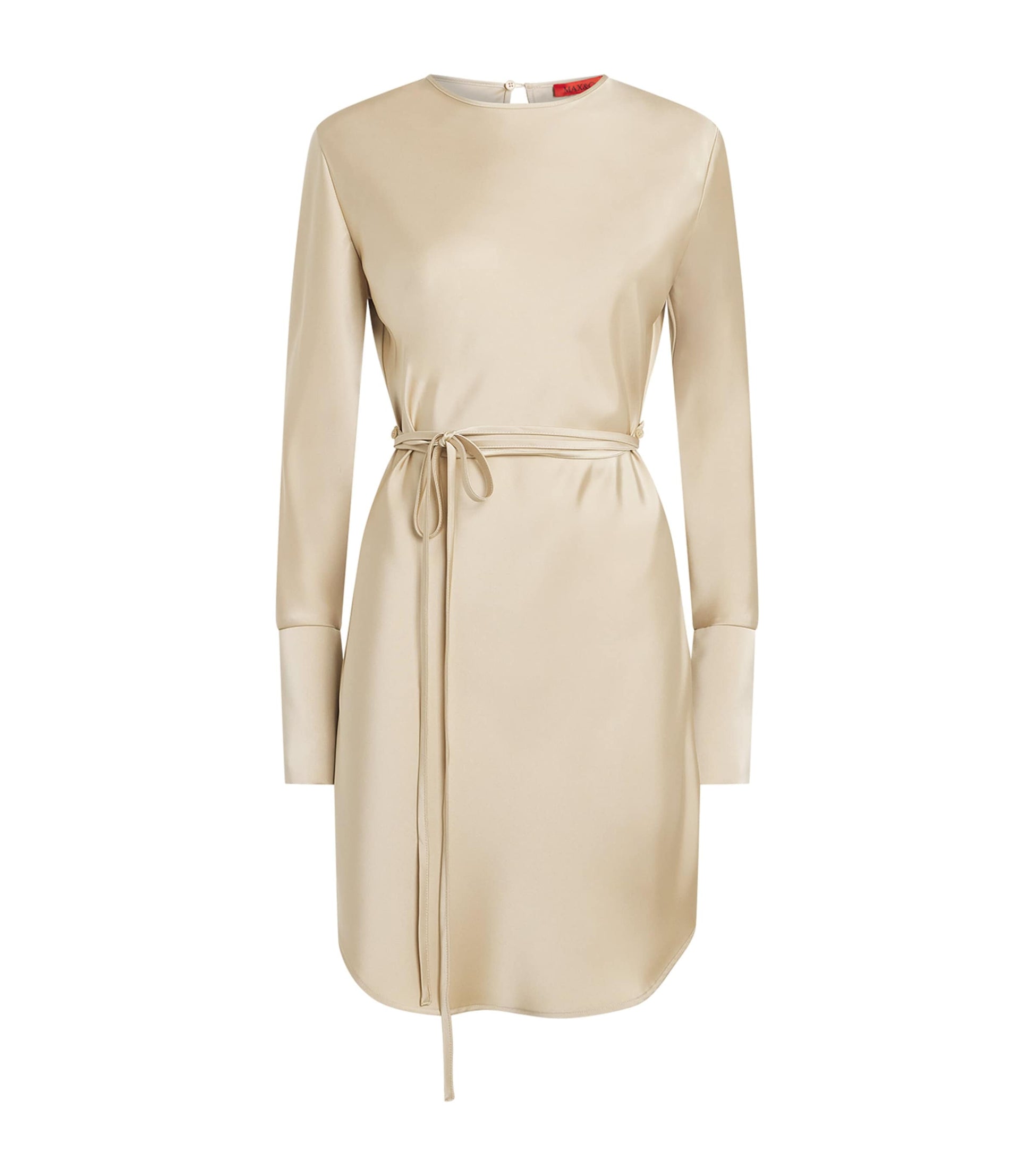 MAX&Co. Beige Satin Mini Dress