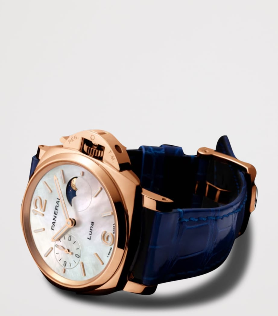 Panerai Goldtech Luminor Due Luna Madreperla Watch 38mm