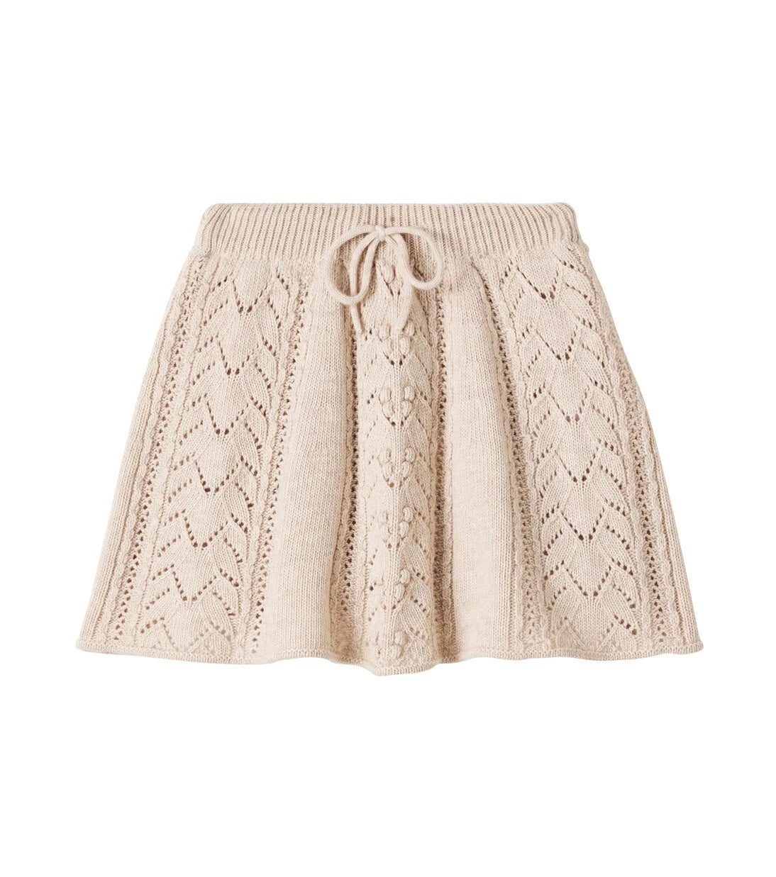 The New Society - Lila open-knit skirt