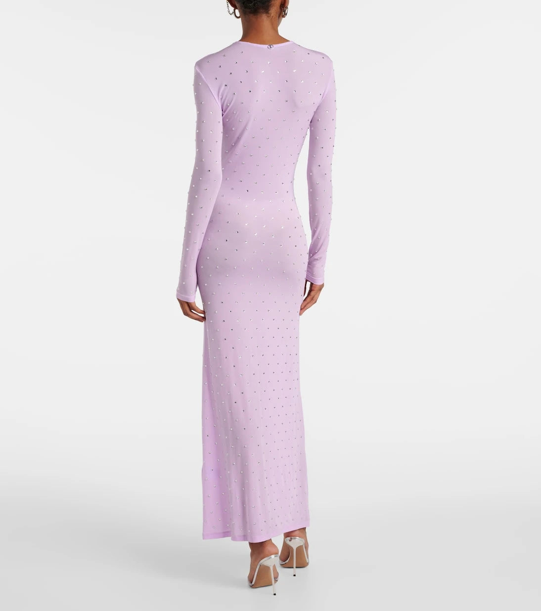 Rabanne - Second Skin embellished jersey maxi dress