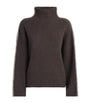 Wool Ingrid Rollneck Sweater Brown