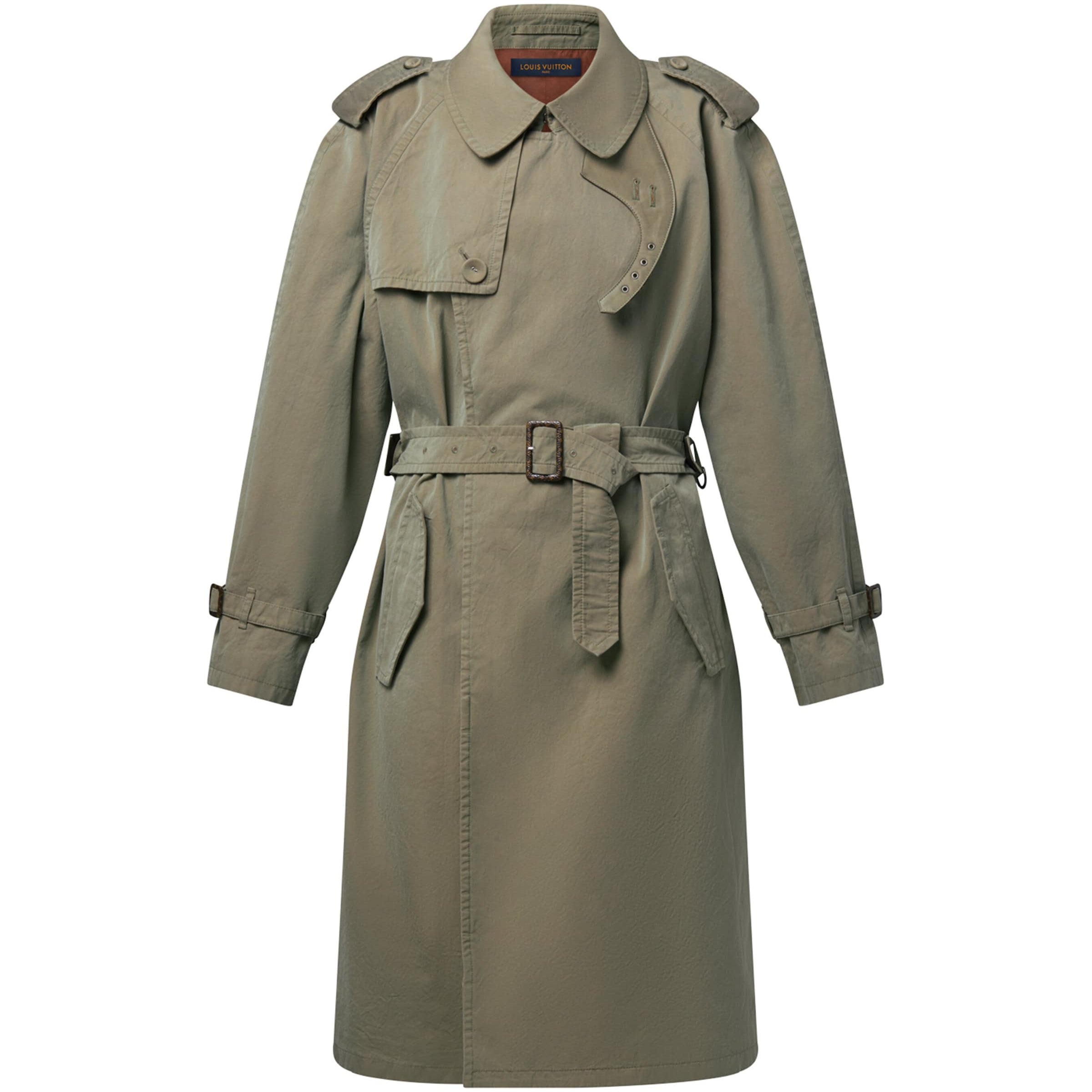 LOUIS VUITTON Beige Cotton Trench Coat