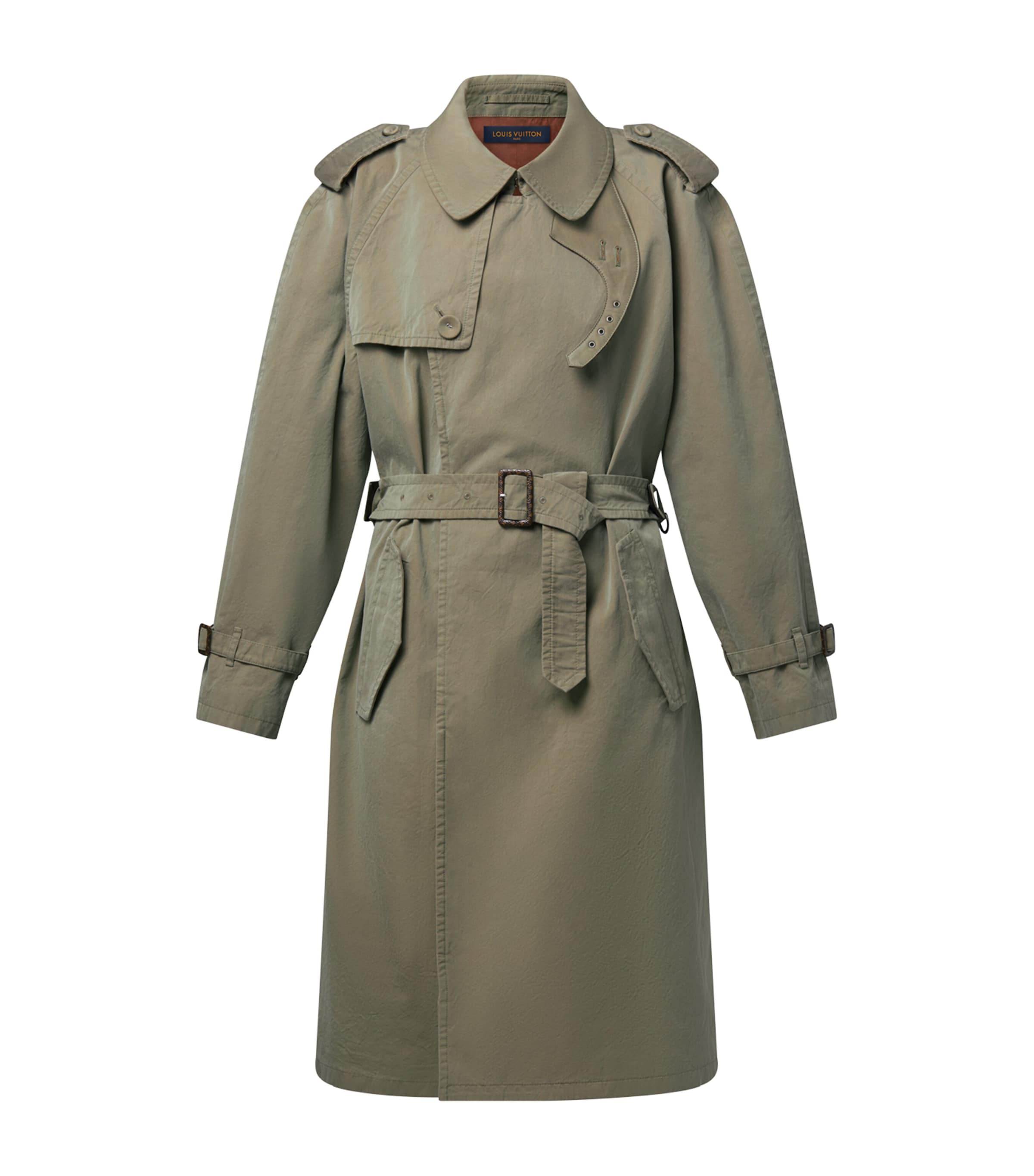 LOUIS VUITTON Beige Cotton Trench Coat