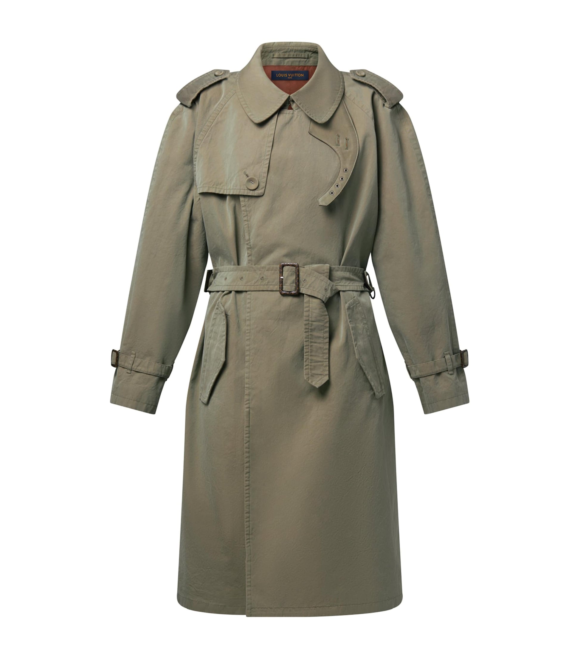 LOUIS VUITTON Beige Cotton Trench Coat