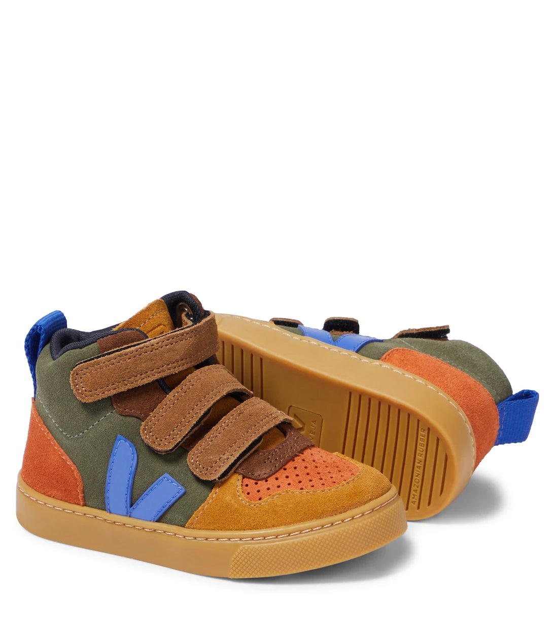 Veja Kids - V-10 Mid suede sneakers