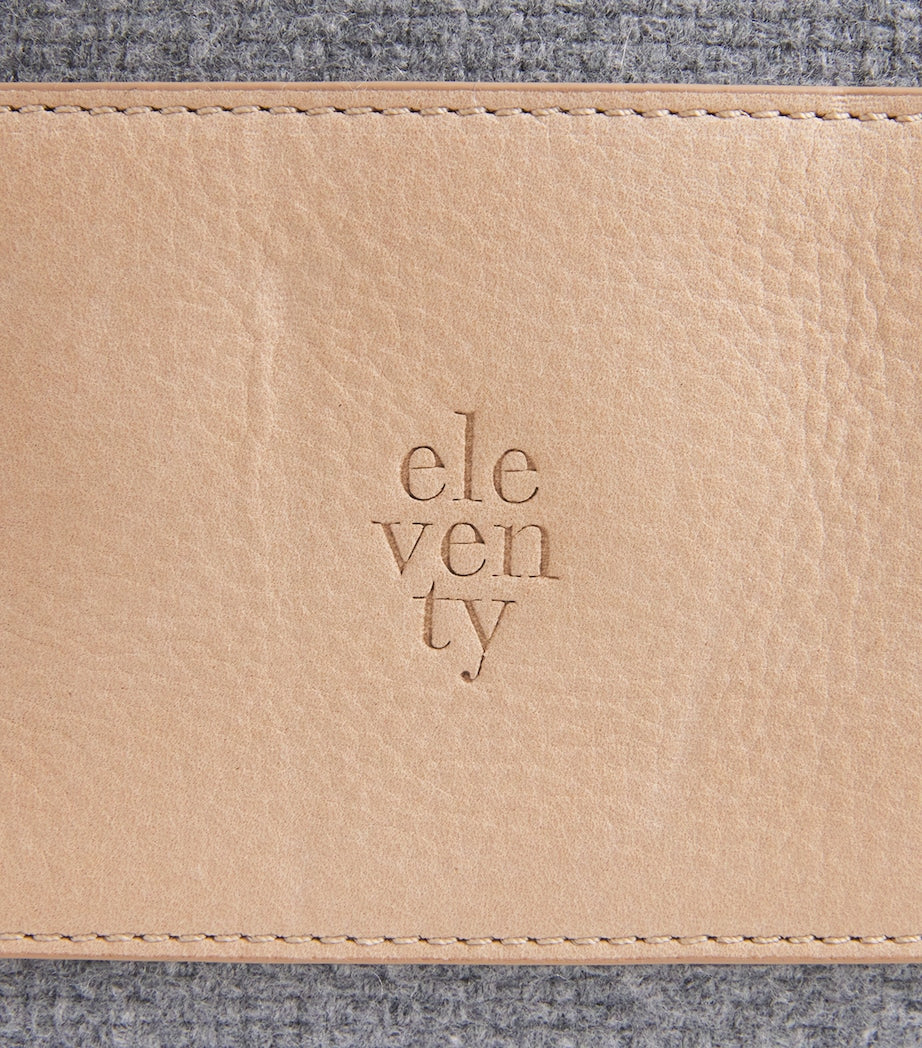 Wool Canvas Leather-Trim Gym Bag