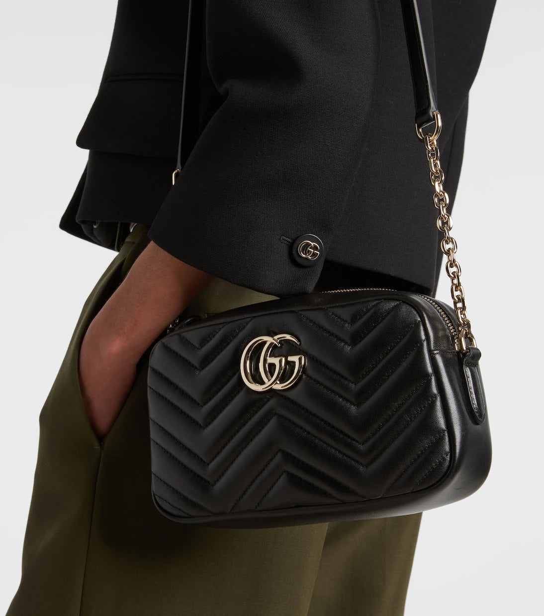 Gucci - GG Marmont Small leather crossbody bag