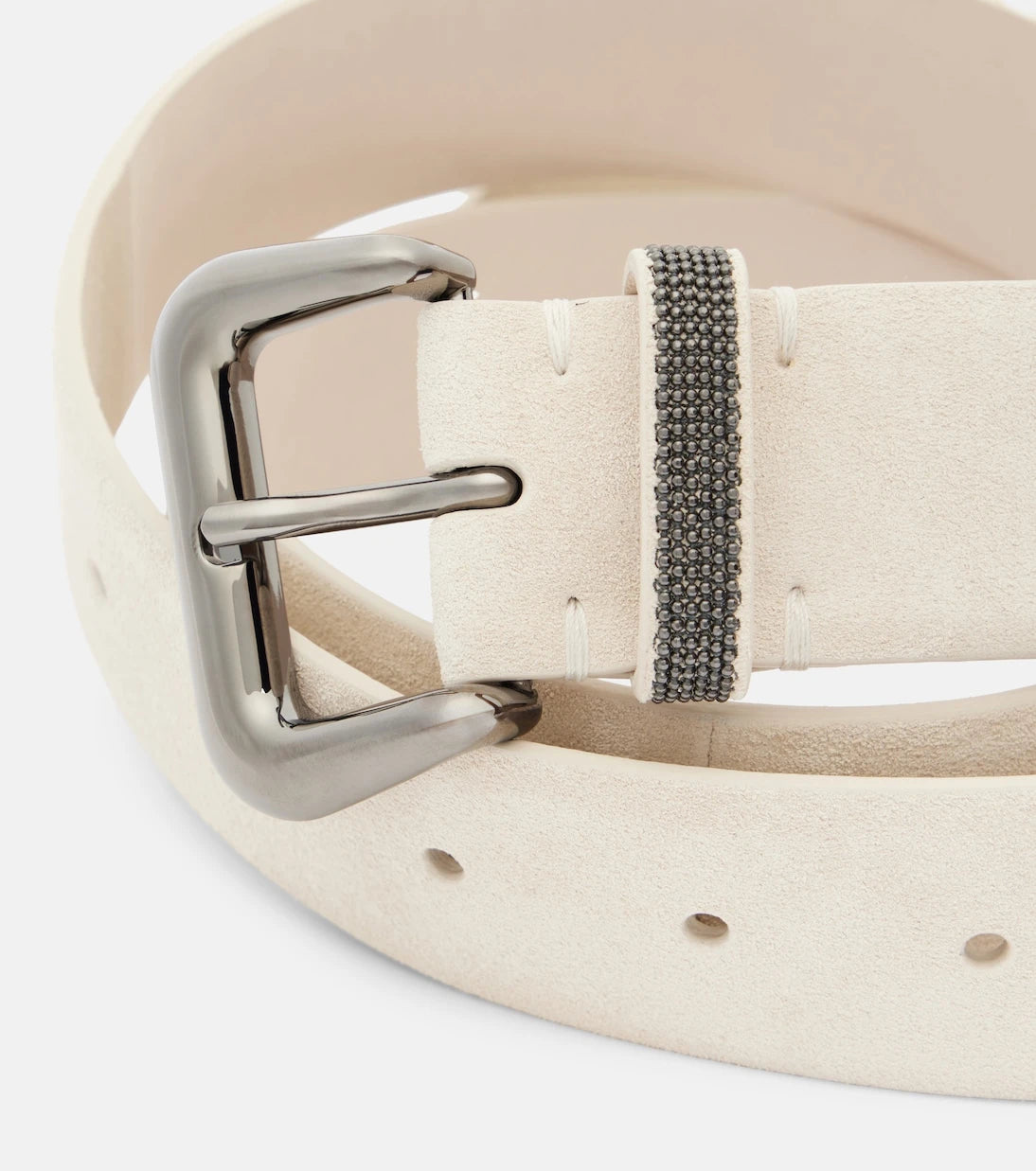 Brunello Cucinelli - Monili suede belt