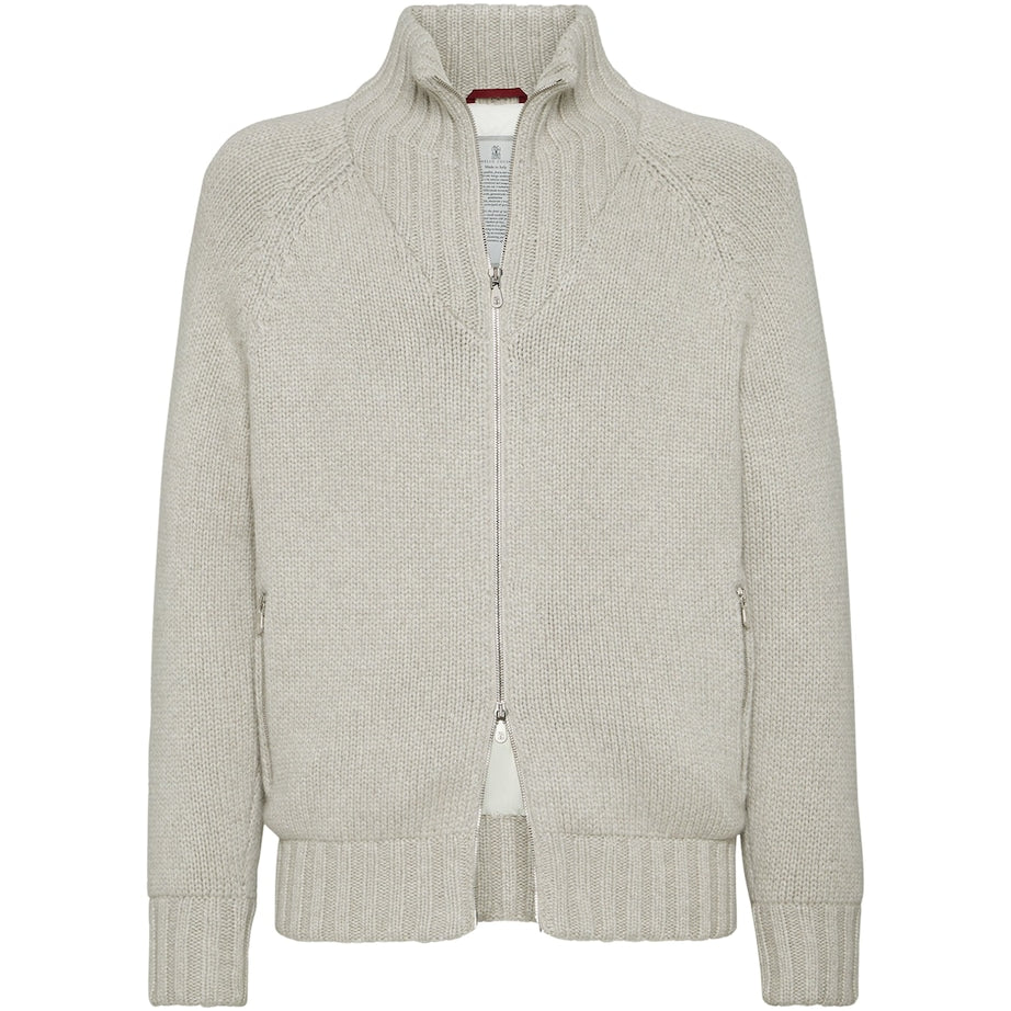 Brunello Cucinelli Beige Cashmere Down-Filled Jacket