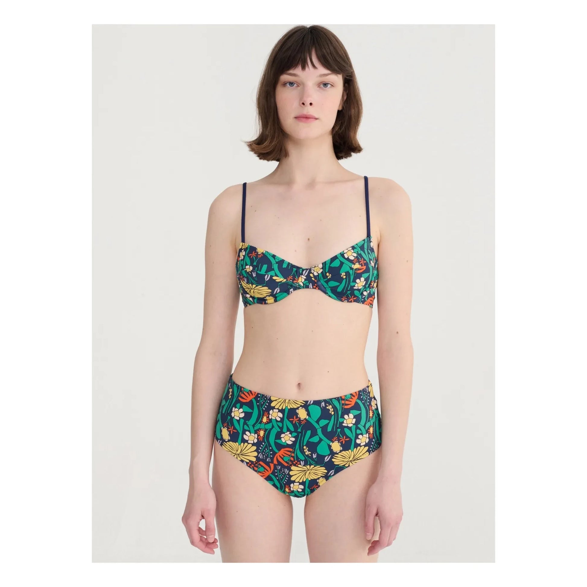 Bobo Choses - Color Herbalist bikini top | Green