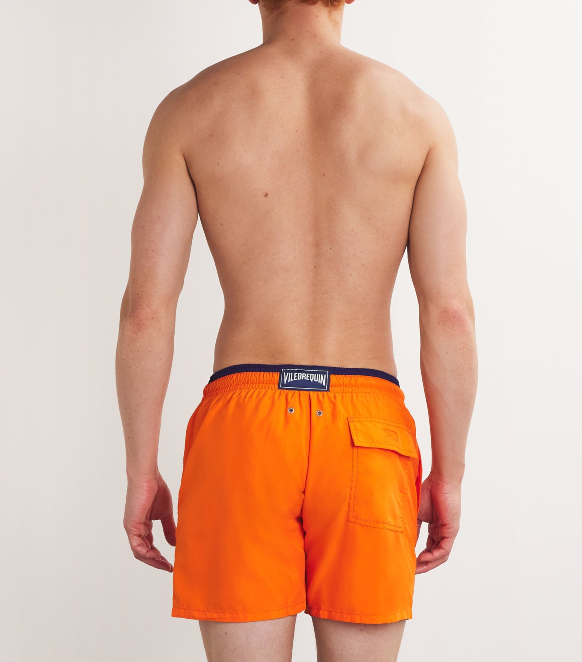 Embroidered Moka Swim Shorts