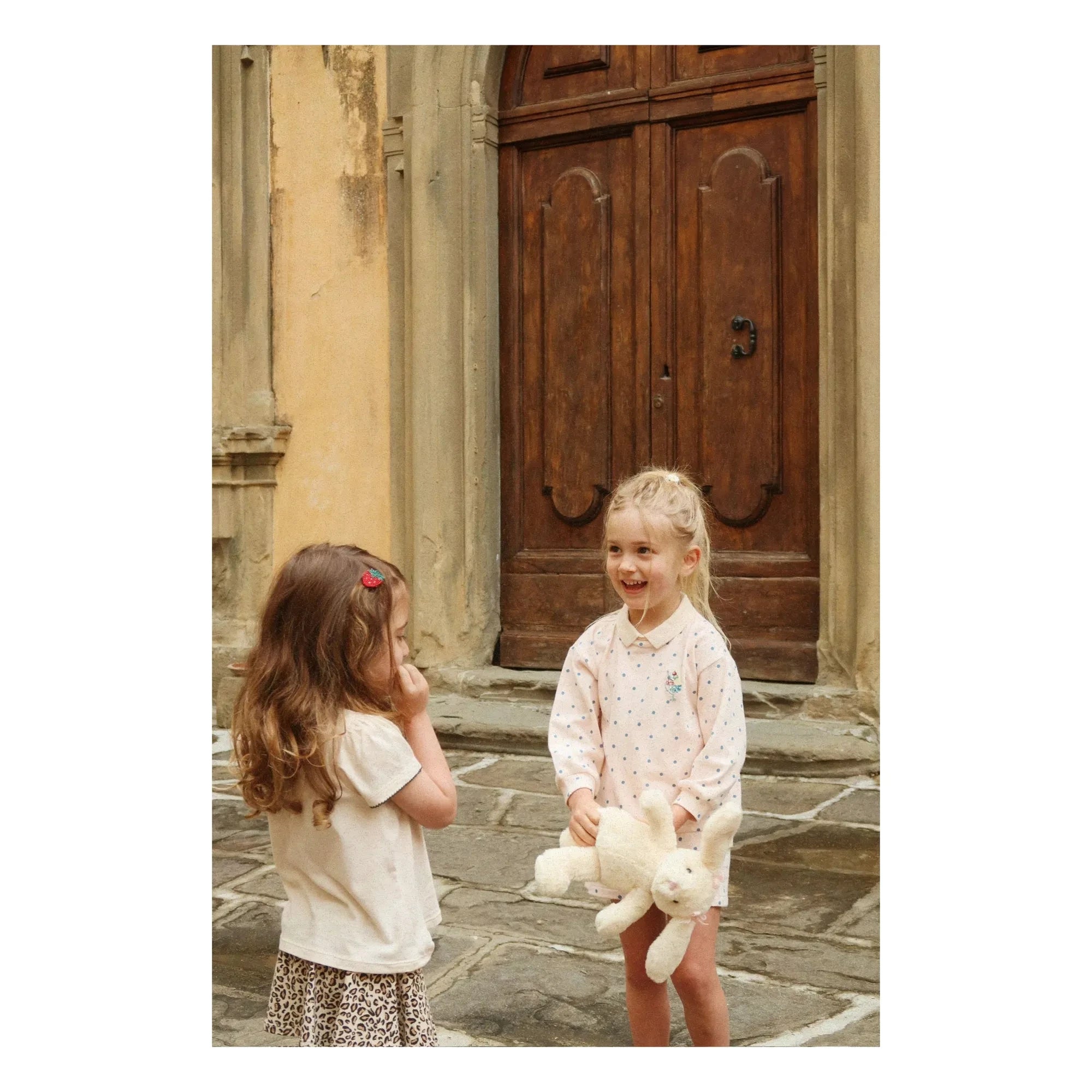 Konges Sløjd - Sweat Polo Spotty Pois Coton Bio | Pale Pink