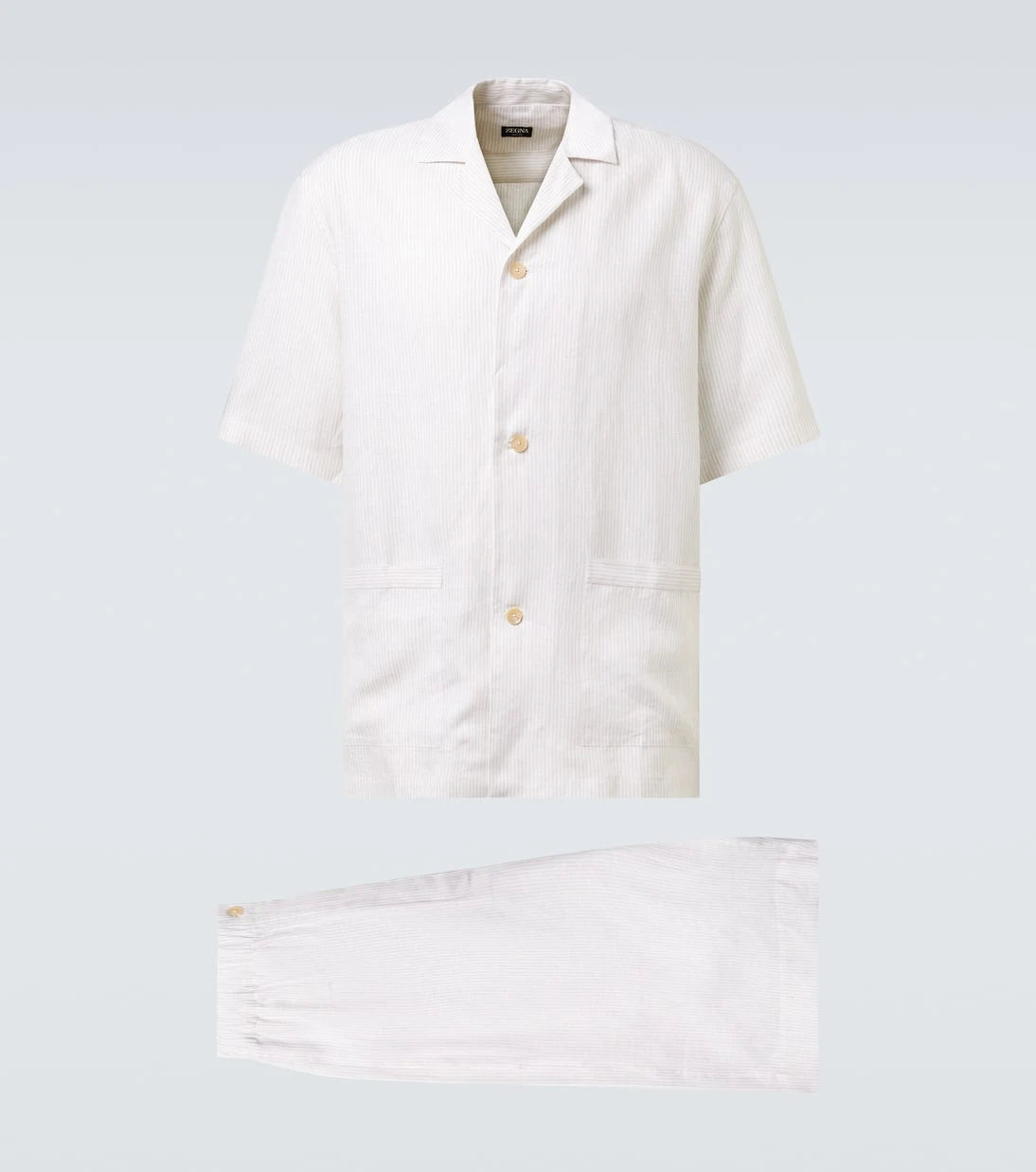 Zegna - Striped linen pajamas