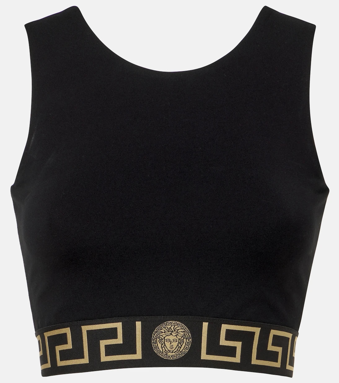 Versace - Greca Border cropped tank top