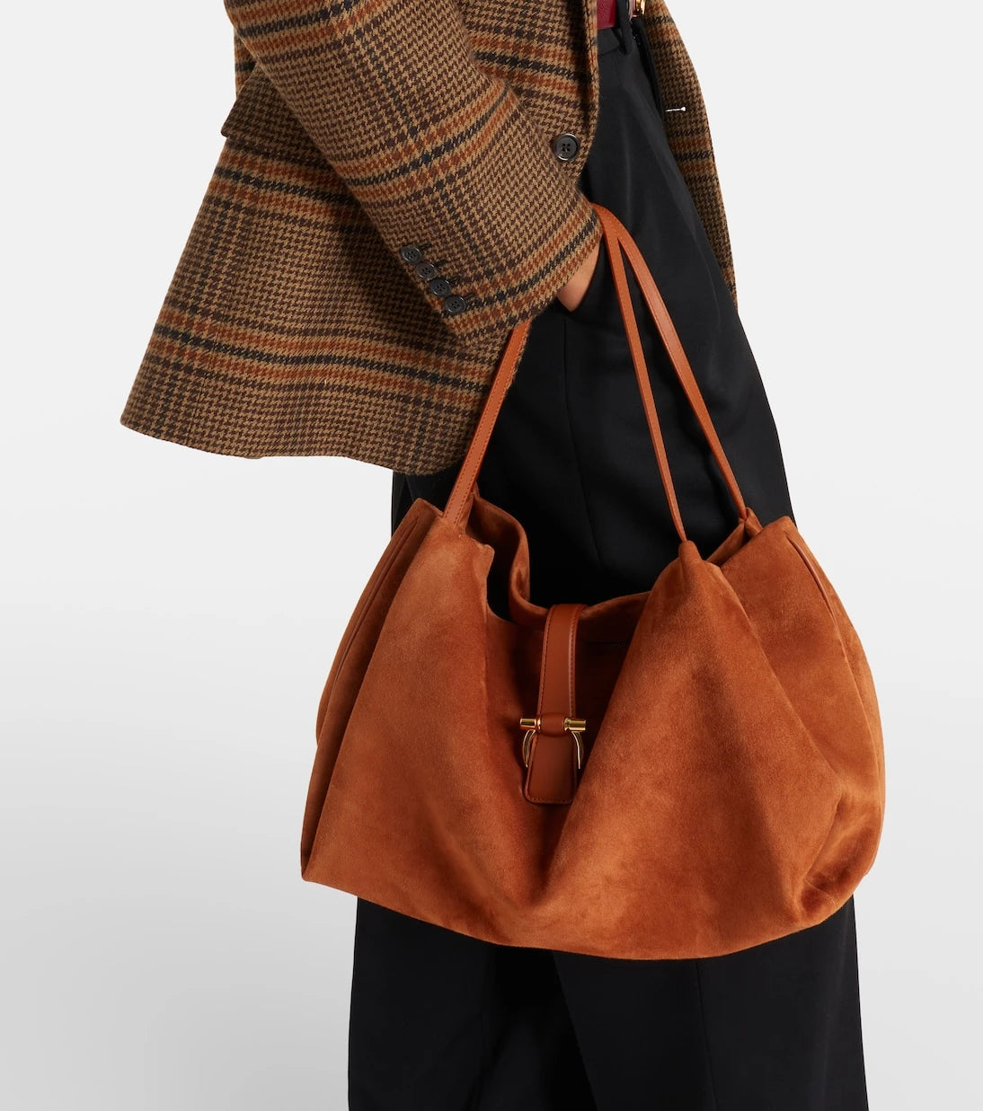 Ferragamo - Medium suede tote bag