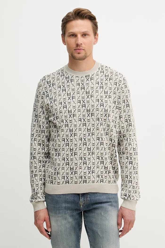 Armani Exchange Erkek Pamuklu Kazak