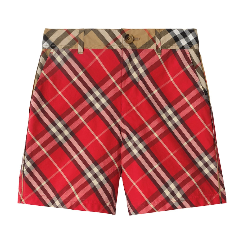 Burberry Kids Cotton Check Shorts (3-12 Years)