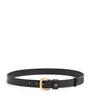 Valentino Garavani Black Leather VLogo Signature Belt